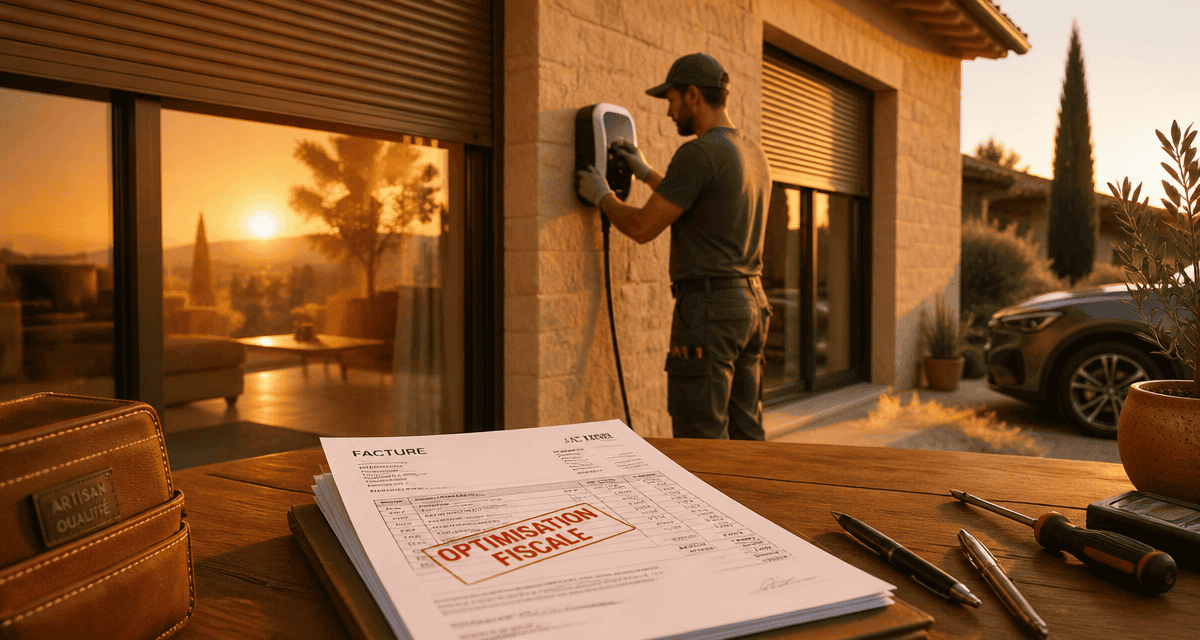 travaux déductibles impôts résidence principale 2024 borne recharge