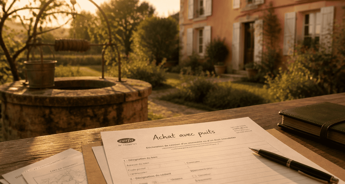 achat maison avec puit non déclaré puits pierre documents