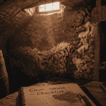 Cave humide danger avec moisissures et salpêtre