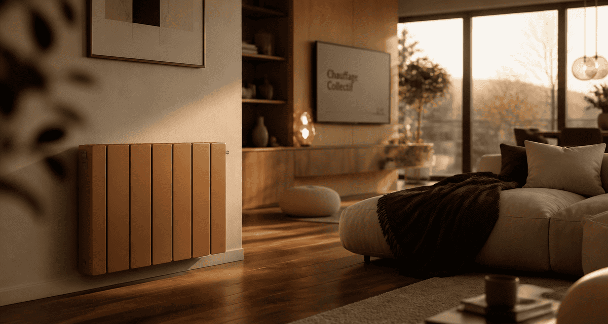 chauffage électrique collectif dans un salon de copropriété