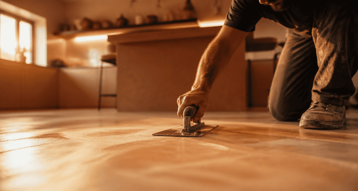 comment faire un beton cire sur sol cuisine