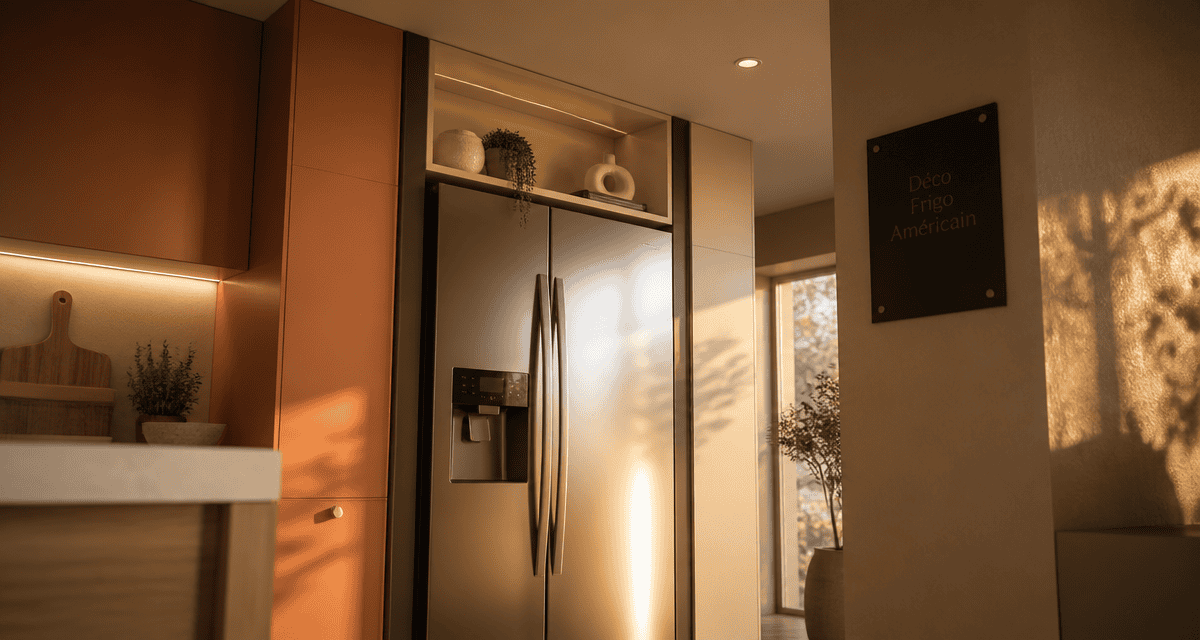 comment intégrer un frigo américain dans une cuisine contemporaine