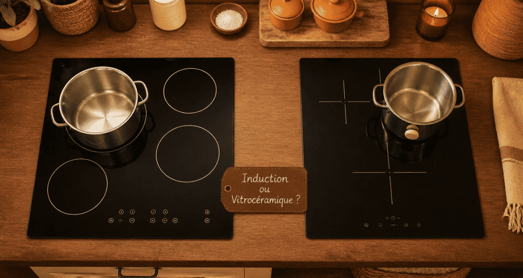 comment reconnaitre une plaque induction et vitrocéramique photo comparatif