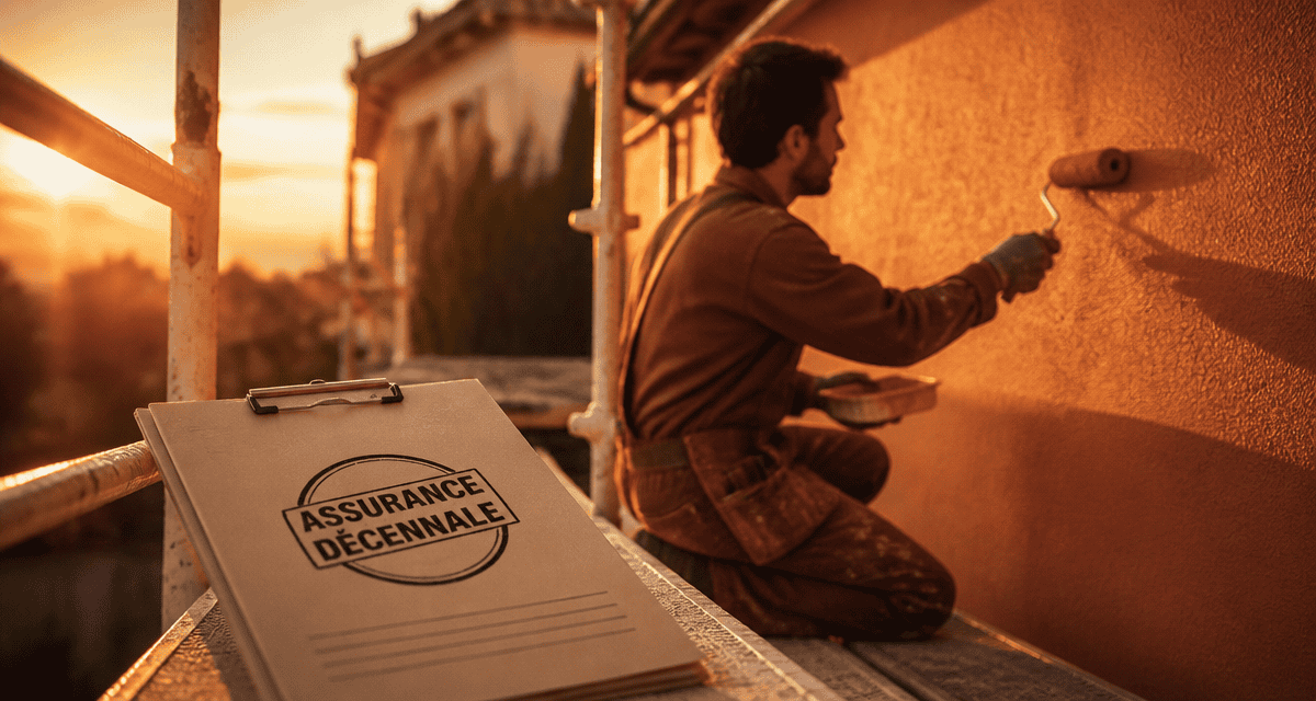 décennale peinture artisan dossier assurance façade