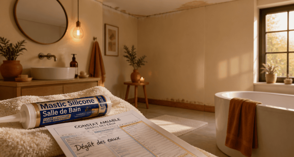 dégât des eaux joint défectueux assurance salle de bain