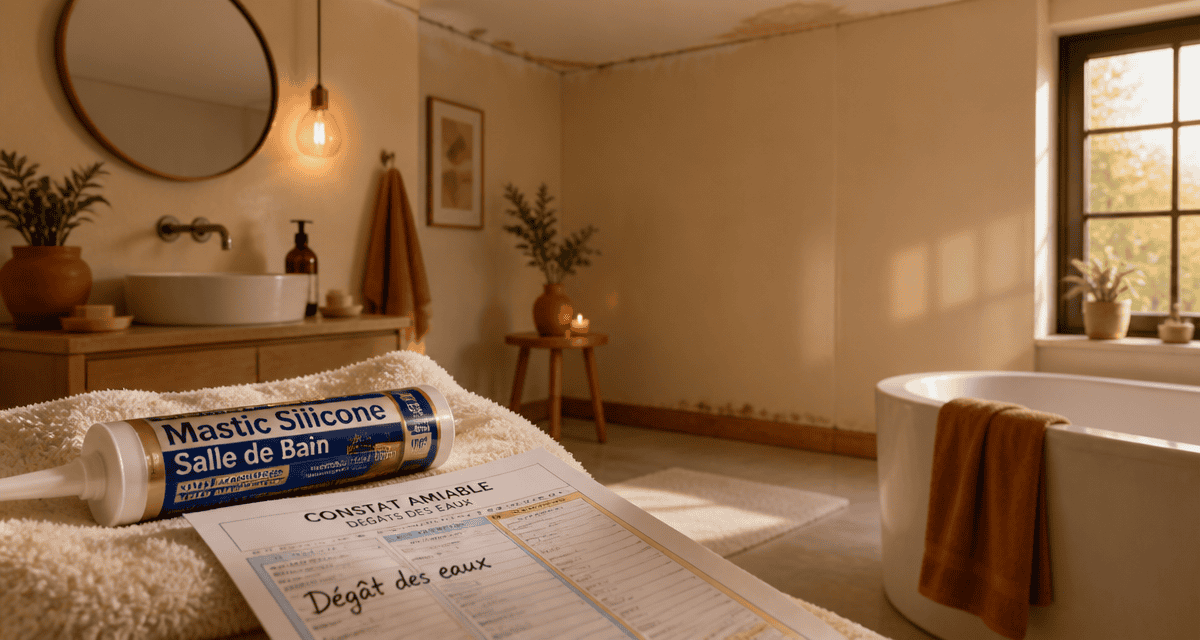 dégât des eaux joint défectueux assurance salle de bain