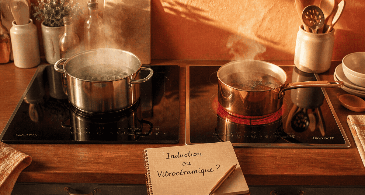 difference entre induction et vitrocéramique vue cuisine