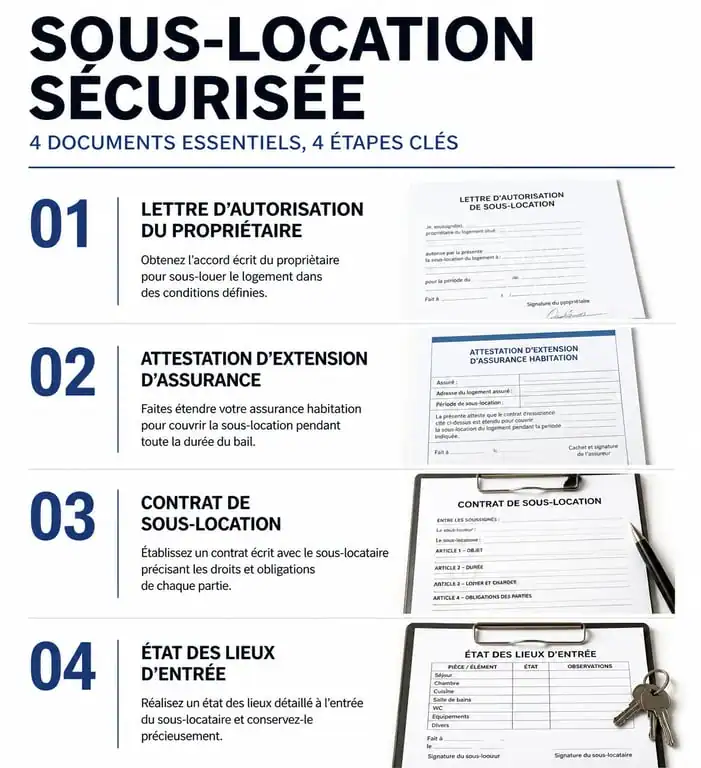 Étapes clés pour sécuriser une assurance habitation en sous-location