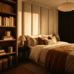 isolation phonique mur chambre sans travaux avec panneaux et rideau