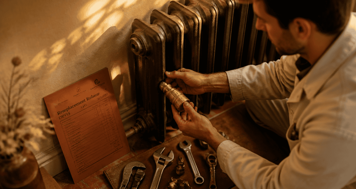 prix d un plombier pour changer un robinet de radiateur en fonte