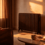 radiateur à inertie consommation salon chaleureux