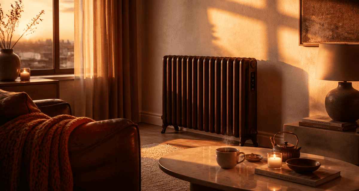 radiateur à inertie consommation salon chaleureux