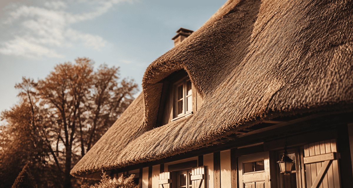 toit de chaume durée de vie sur maison normande