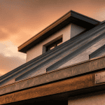 toiture zinc détail technique vue de près