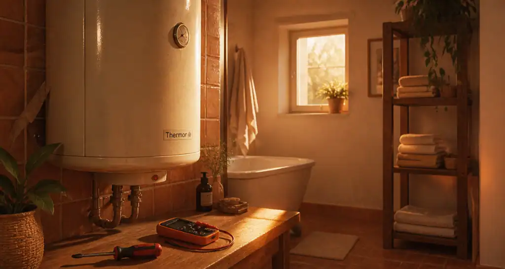 chauffe eau depannage outils salle de bain