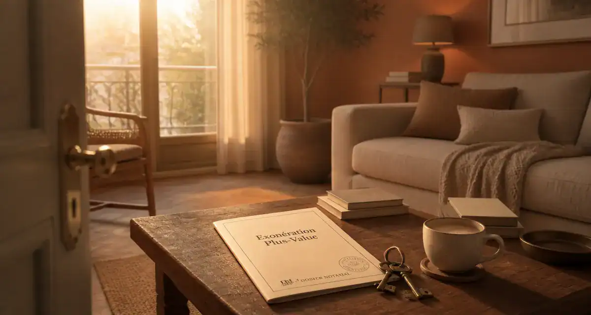 exonération plus value immobilière salon lumineux