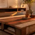 fabriquer meuble palette table basse bois recyclé