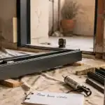 Installation baie vitree : pose du dormant sur cales, joints et étanchéité