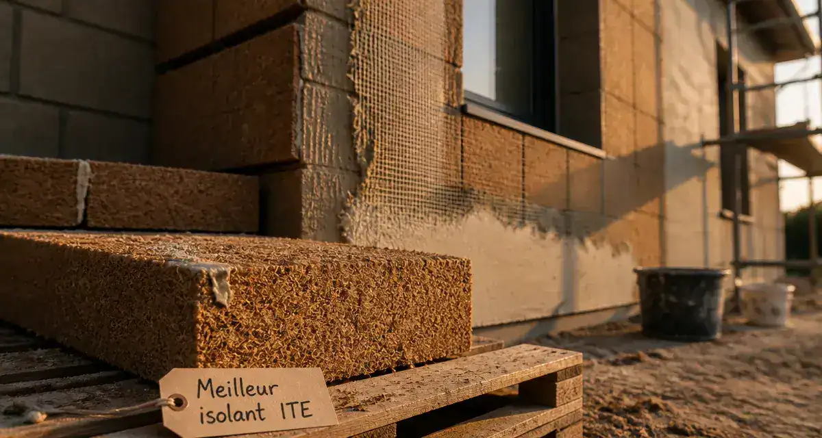 Meilleur isolant exterieur ITE fibre de bois : façade en rénovation