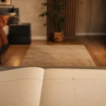 Dessin perspective intérieure : ligne d’horizon et point de fuite dans une chambre