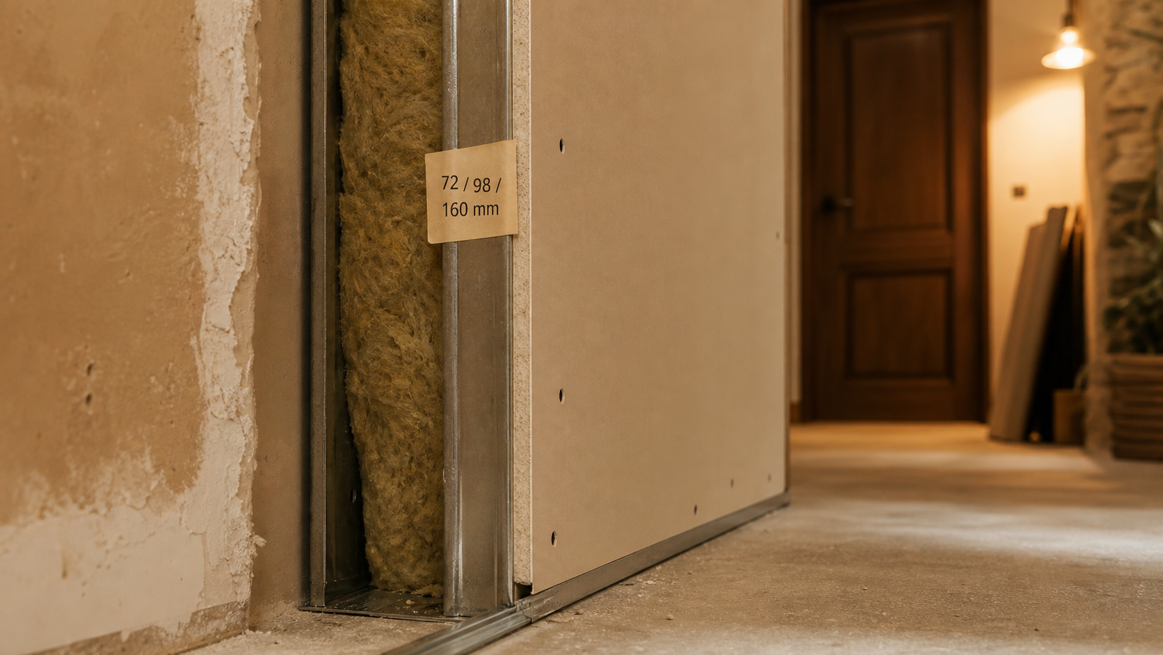 Épaisseur cloison entre 2 chambres : 72, 98 ou 160 mm pour mieux dormir