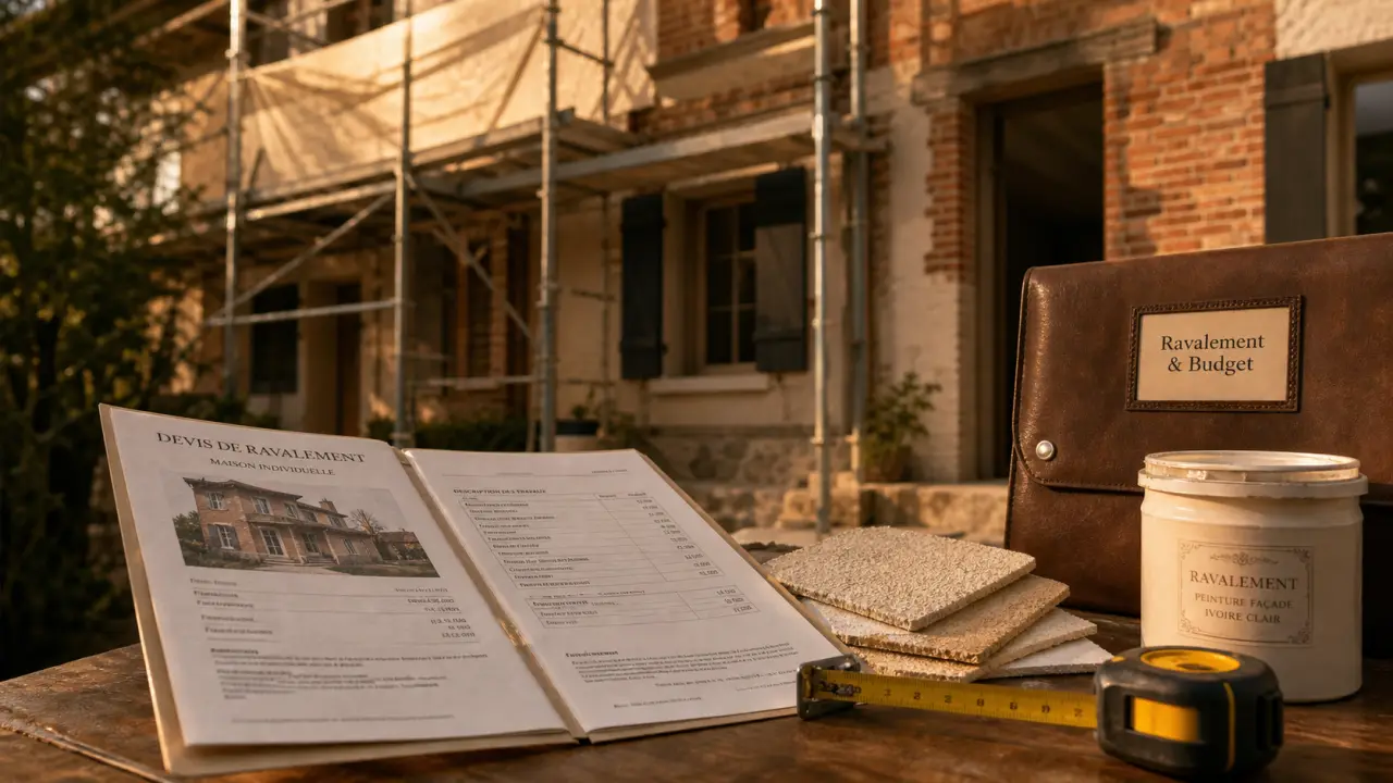 Prix ravalement façade maison 100m2 : budget de rénovation