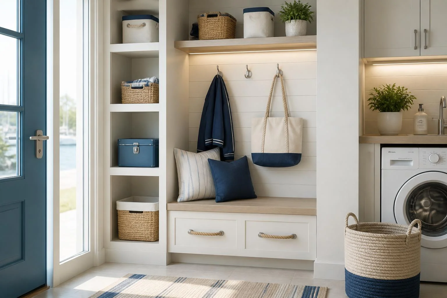 Rangement marin sans décor carte postale : réussir