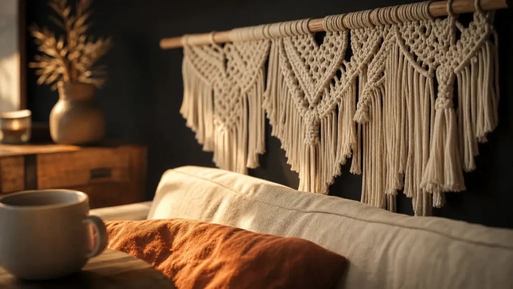 Tenture murale, suspension ou rideau : quel macramé choisir pour un intérieur chaleureux ?