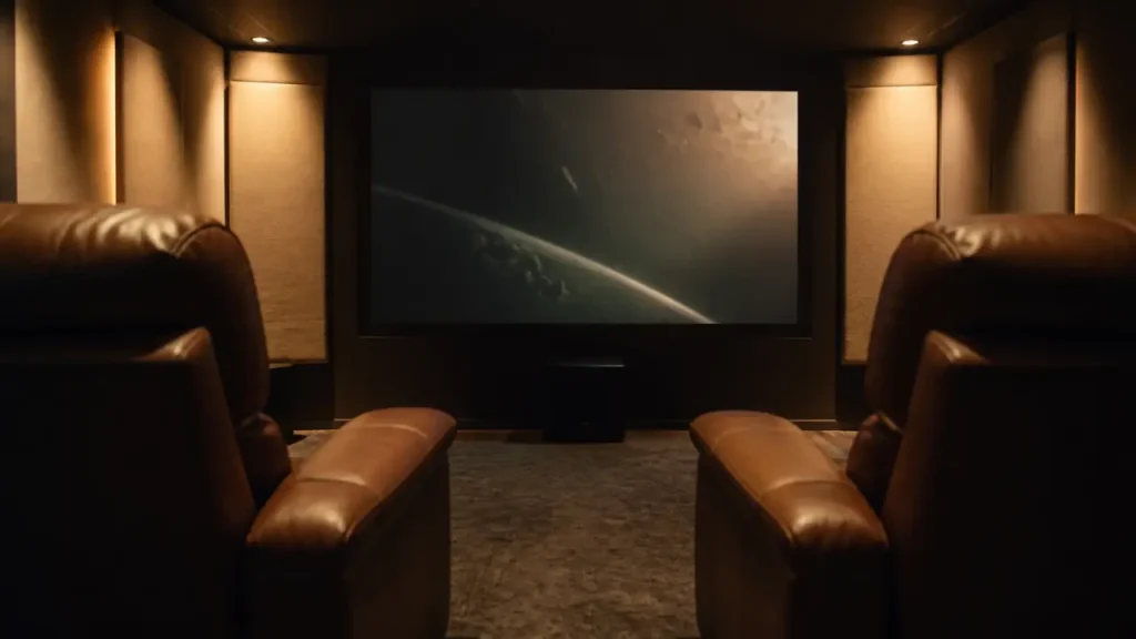Salle de cinéma dans une maison : 12 m² suffisent si l’acoustique et le son sont bien pensés