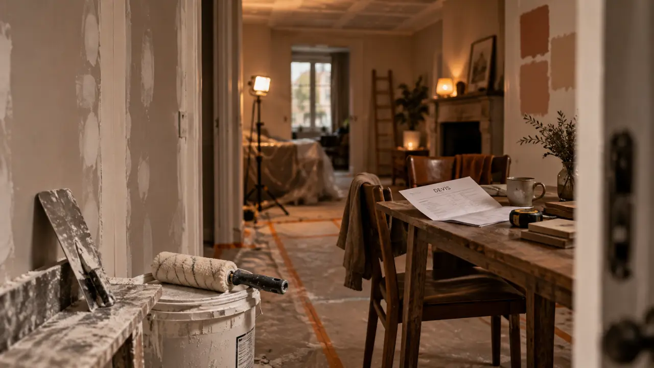 Dulger platrerie peinture fr renover sans se ruiner : mur de plâtre, sous-couche et ponçage en chantier