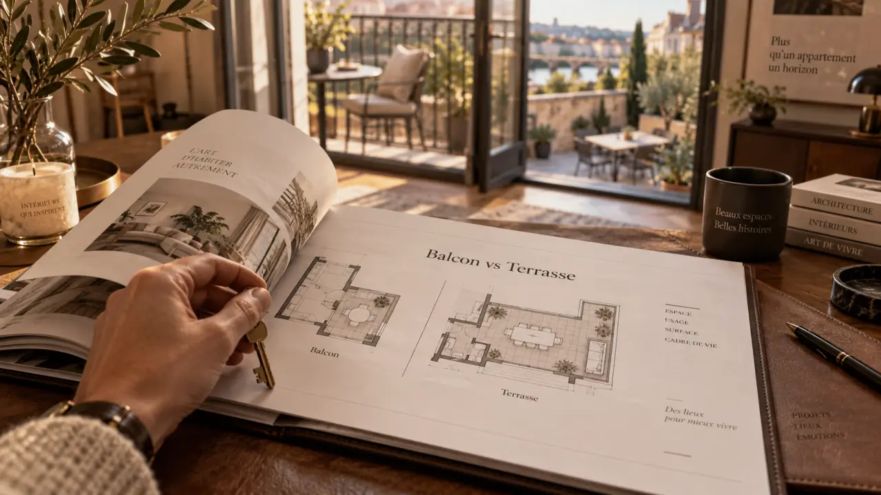 Difference entre balcon et terrasse : structure et différence