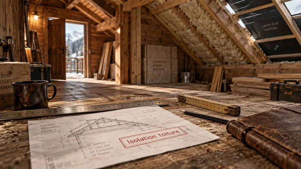 Isoler un chalet en bois : le pare-vapeur mal posé peut provoquer de la condensation